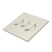 Chic Houndstooth Musical Notes Patroon Tegeltje (Zijkant)