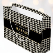Chic Houndstooth Verjaardag Elke Leeftijd 30e Gebr Groot Cadeauzakje