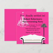 Chic Housewarming-uitnodiging Kaart (Voorkant / Achterkant)