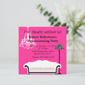 Chic Housewarming-uitnodiging Kaart (Staand voorkant)