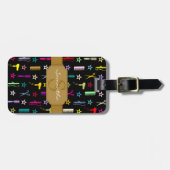 Chic Hues Multicolor Custom Bagagelabel (Voorkant horizontaal)