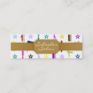 Chic Hues Multicolor - Custom Skinny Bizcard Mini Visitekaartje