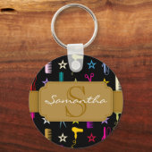 Chic Hues Multicolor Custom Sleutelhanger (Voorkant)