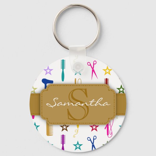 Chic Hues Multicolor Custom Sleutelhanger (Voorkant)