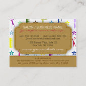 Chic Hues Multicolor Salon Loyalty Rewards-kaart (Achterkant)