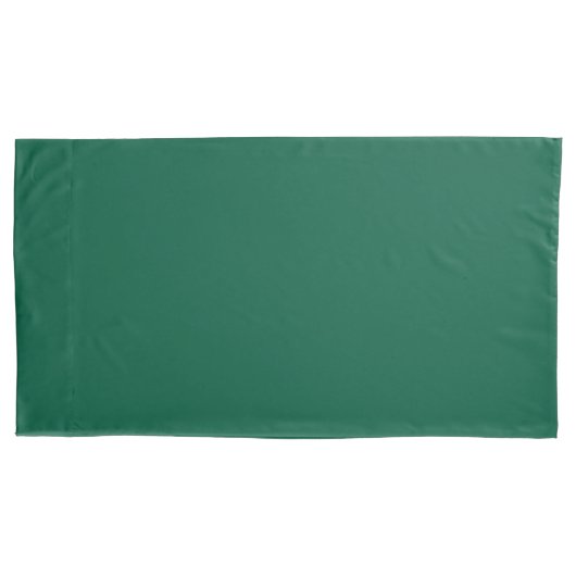 Chic Hunter Green Pillow Hoesje in King Size Kussensloop (Voorkant-Links)