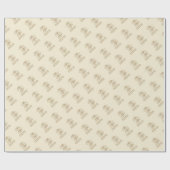 Chic Huwelijksgunst Bruid & Bruidegom Trendy Mr. M Cadeaupapier (Vlak)