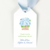 Chic Hydrangea Basket Summer Wedding Shower Cadeaulabel