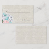 Chic Hydrangeas Wedding Place Card Plaatskaartje (Voorkant / Achterkant)