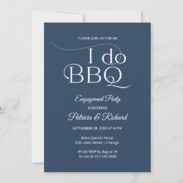 Chic I DO BBQ Feestelijke Uitnodiging