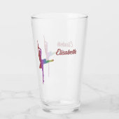 Chic "I Love Ballet" Silhouette Ballerina Glas (Achterkant)