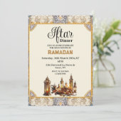 Chic Iftar etentje Ramadan kareem 2025 Kaart (Staand voorkant)