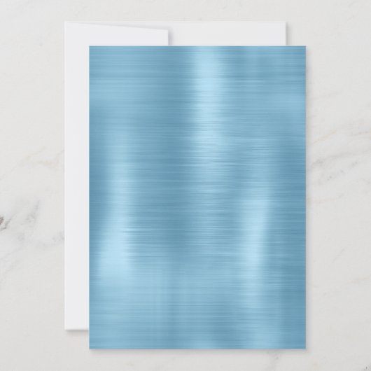 Chic-ijsblauw aqua dripping glitter monogram kaart (Achterkant)