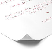 Chic In Liefdevolle Herinnering, Monogrammed Dusty Poster (Hoek)