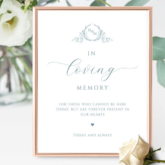 Chic In Liefdevolle Herinnering, Monogrammed Zee G Poster