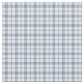 Chic Indigo Blue White Preppy Check Fabric Stof (Close Up)