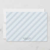 Chic Introduction Birth Announcement - Blue Aankondiging (Achterkant)