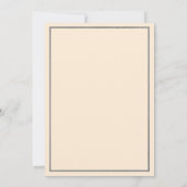 Chic iory grijs goud glitter floral Sweet 16 Invit Kaart (Achterkant)