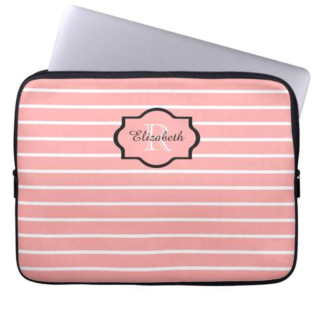 CHIC IPAD SLEEVE _04 BLUSH/WHITE/BLACK (Voorkant)