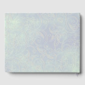 Chic Iridescent Pearl Wedding Guest Book Gastenboek (Achterkant)