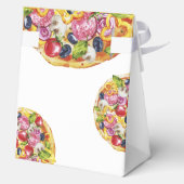 Chic Italiaans Slice Pizza Baby shower Bedankdoosjes (Achterkant)