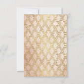 Chic Italiaanse olijf tak en goud rooster RSVP Kaartje (Achterkant)