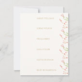 Chic Ivory | Floral Wedding Escort plaatsnaam Notitiekaartje (Voorkant)