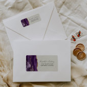 Chic Ivory Gold Wedding Retouradres Etiket