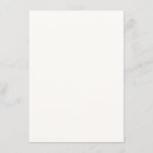 Chic Ivory | Wildflower Receptie Enclosure Kaart (Achterkant)