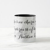 Chic Jane Austen Emma Book Quote Black Gray Marmer Mok (Midden)
