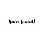 Chic Je bent uitgenodigd! Rubberstempel (Afrduk)