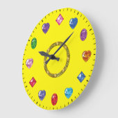 Chic Jewels and Gems Themed Grote Klok (Hoek)