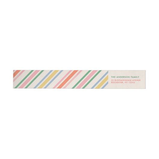 Chic Joyful Stripes Kerstvakantie (Individueel)