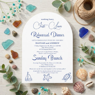 Chic Just Love Rehearsal Dinner & Sunday Brunch Kaart