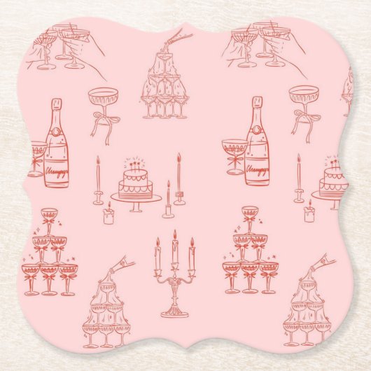 chic kartonnen onderzetters (Voorkant)