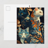 Chic Kat postkaart (Voorkant / Achterkant)