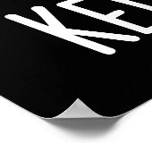 Chic Kebab Funny Shish Kebab Pun Dark BG Poster (Hoek)