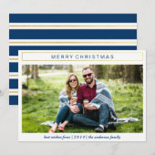 Chic Kerst Gouden Kerst Kaart (Voorkant / Achterkant)