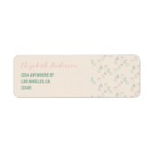 Chic Kerstfeest Etiket (Voorkant)