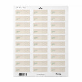 Chic Kerstfeest Etiket (Full Sheet)