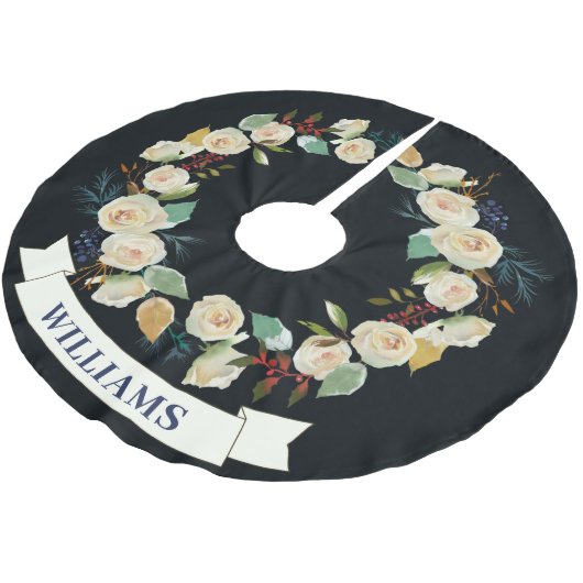 Chic-kerstfeest-Roos met ademhalingspatroon Kerstboom Rok (Gekanteld)