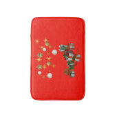 Chic Kerstmis Badmat (Voorkant Verticaal)