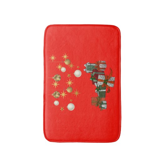 Chic Kerstmis Badmat (Voorkant Verticaal)