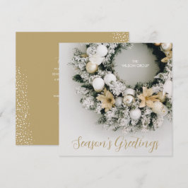 Chic Kerstmis Brede Zaken Dank u vierkant Feestdagenkaart