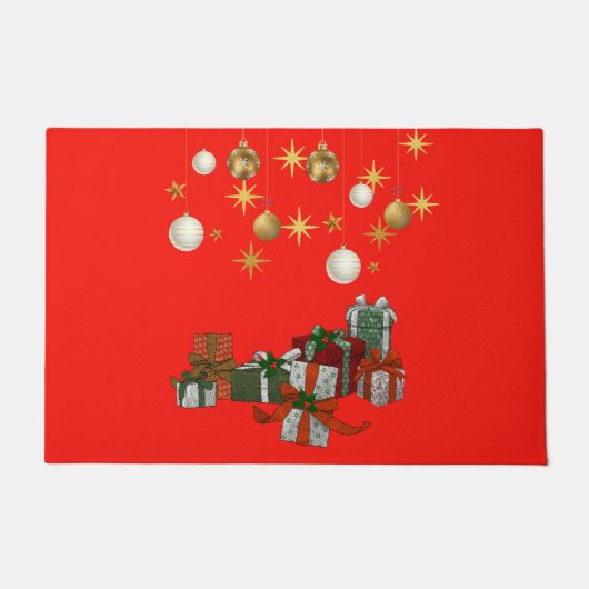 Chic Kerstmis Deurmat (Voorkant)