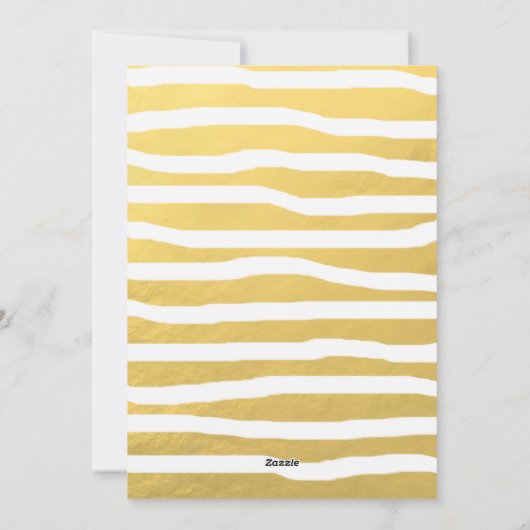 CHIC KERSTMIS gouden confetti foto kaarten (Achterkant)