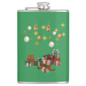 Chic Kerstmis  Heupfles (Voorkant)