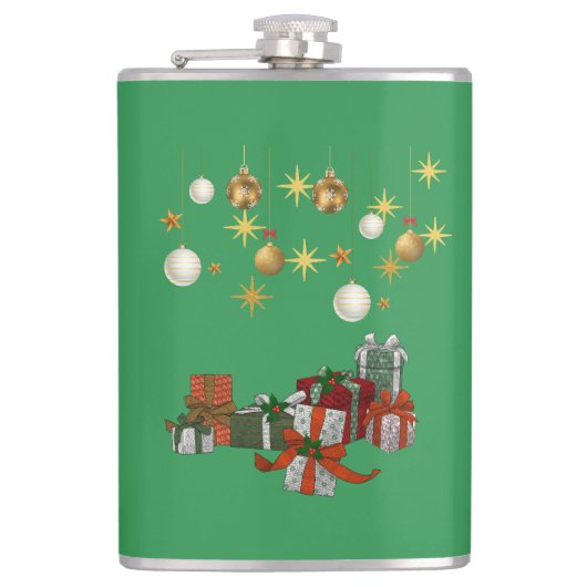 Chic Kerstmis  Heupfles (Voorkant)