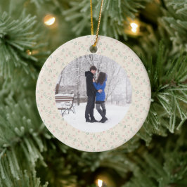 Chic Kerstmis Keramisch Ornament