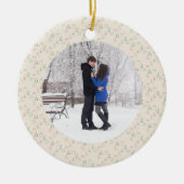 Chic Kerstmis Keramisch Ornament (Voorkant)